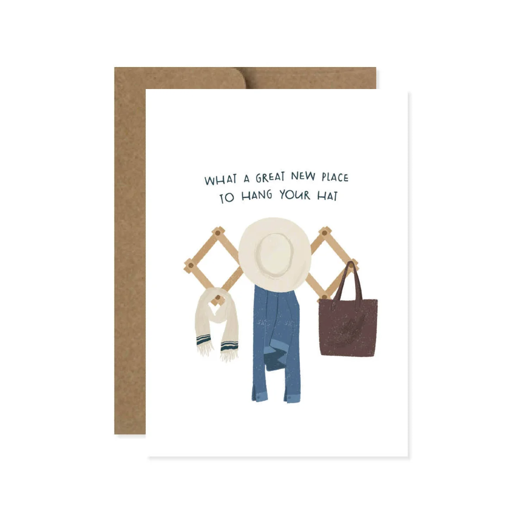 Hang Your Hat New Home Card Design Design Cards - New Home