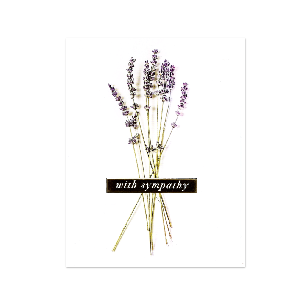 Lavender Bunch Sympathy Card Design Design Cards - Sympathy