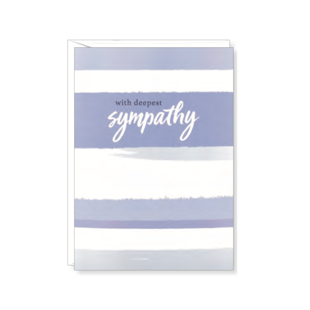 Stripes With Deepest Sympathy Card Design Design Cards - Sympathy