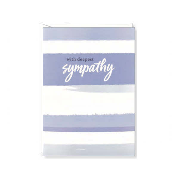 Stripes With Deepest Sympathy Card Design Design Cards - Sympathy