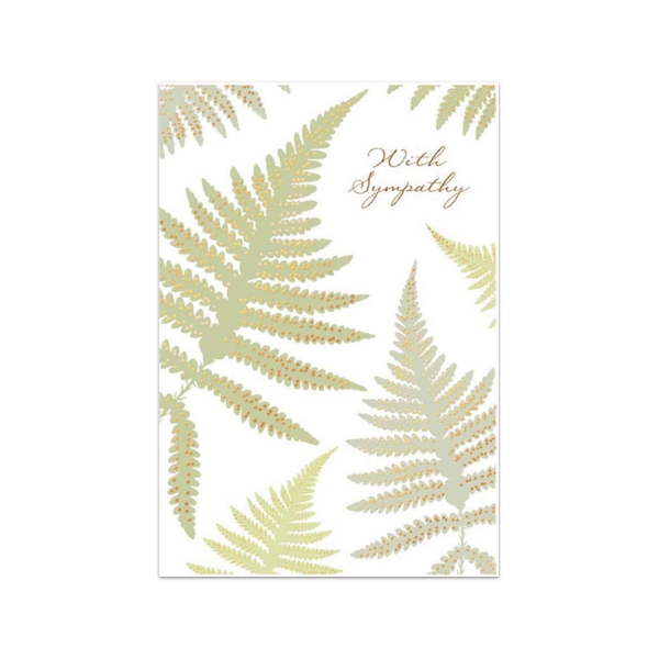 Sympathetic Ferns Sympathy Card Design Design Cards - Sympathy