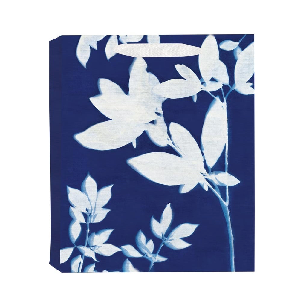 LARGE Indigo Floral Gift Bags Design Design Gift Wrap & Packaging