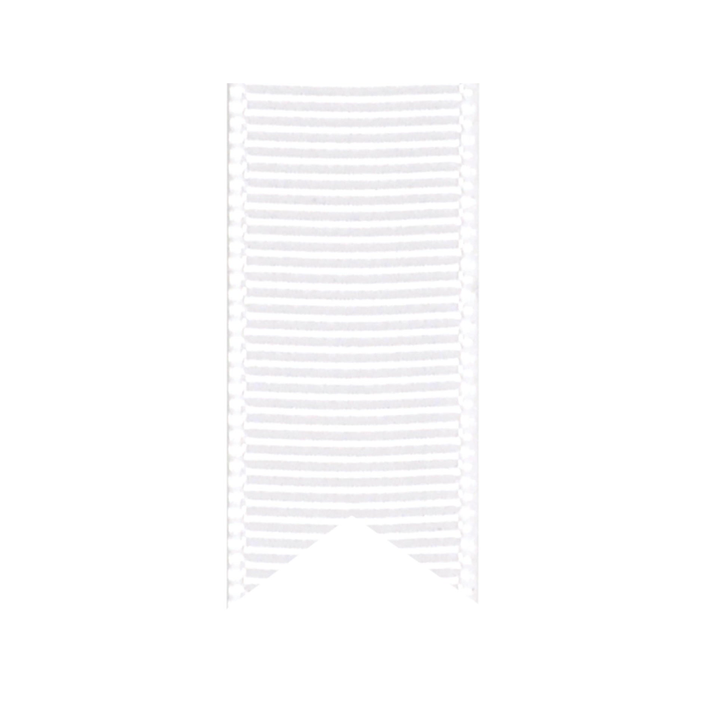 White Grosgrain 5/8" Ribbon Design Design Gift Wrap & Packaging