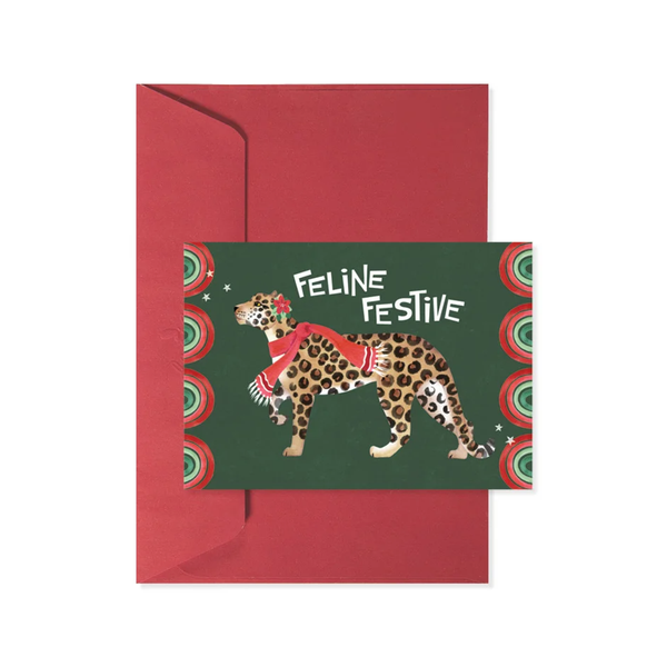 Merry Cheetah Christmas Card Design Design Holiday Cards - Holiday - Christmas