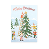 Merry Christmas Santa's Village Children's Sticker Card Design Design Holiday Cards - Holiday - Christmas