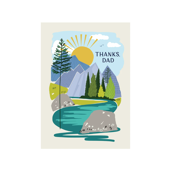 Mountain Sunrise Father's Day Card Design Design Holiday Cards - Holiday - Father's Day