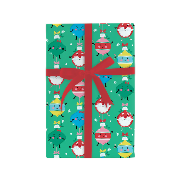 Happy Ornaments Gift Wrap Roll Design Design Holiday Gift Wrap & Packaging - Holiday - Christmas - Gift Wrap