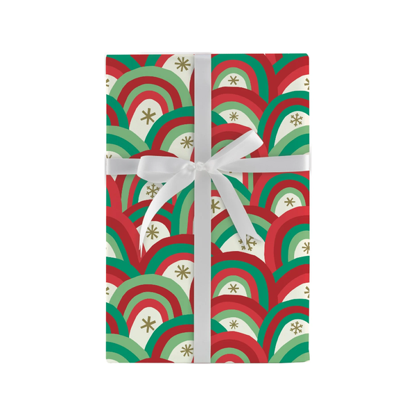 Over The Christmas Rainbows Gift Wrap Roll Design Design Holiday Gift Wrap & Packaging - Holiday - Christmas - Gift Wrap