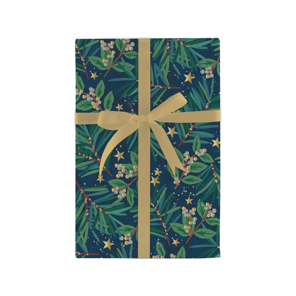 Stars And Firs Gift Wrap Roll Design Design Holiday Gift Wrap & Packaging - Holiday - Christmas - Gift Wrap