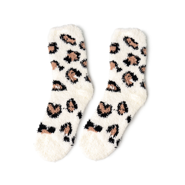 WHITE Cat Nap Lounge Socks - Womens DM MERCHANDISING Apparel & Accessories - Socks - Adult - Unisex