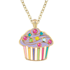 PURPLE Sparkling Cupcake Pendant DM Merchandising Home - Utility & Tools - Cell Phone Accessories