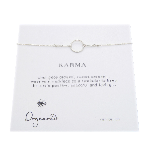 Dogeared karma clearance necklace silver