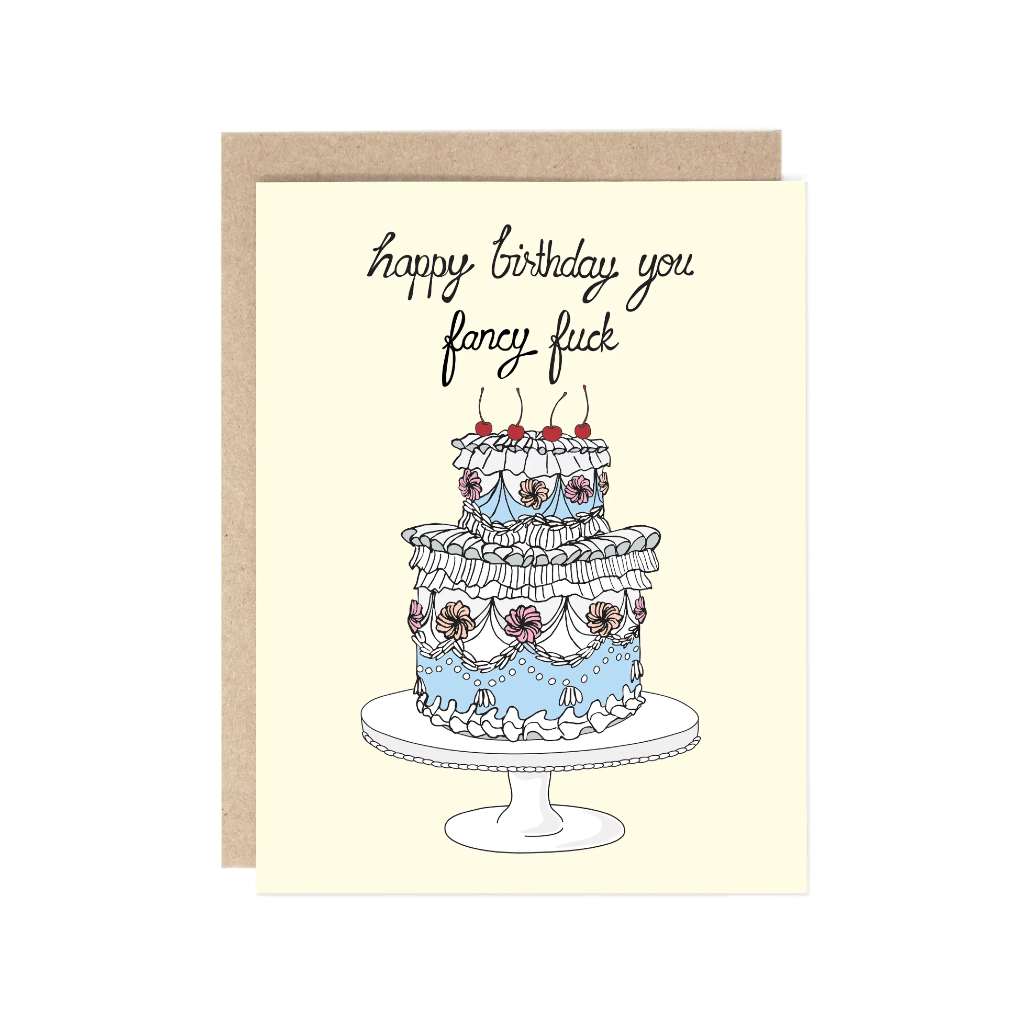 You Fancy Birthday Card Drawn Goods Cards - Birthday