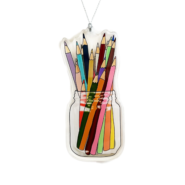 Colored Pencils Ornament Drawn Goods Holiday - Ornaments