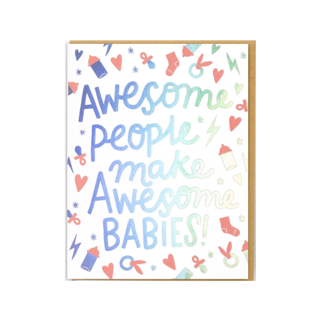 Awesome Babies Baby Card Egg Press Cards - Baby