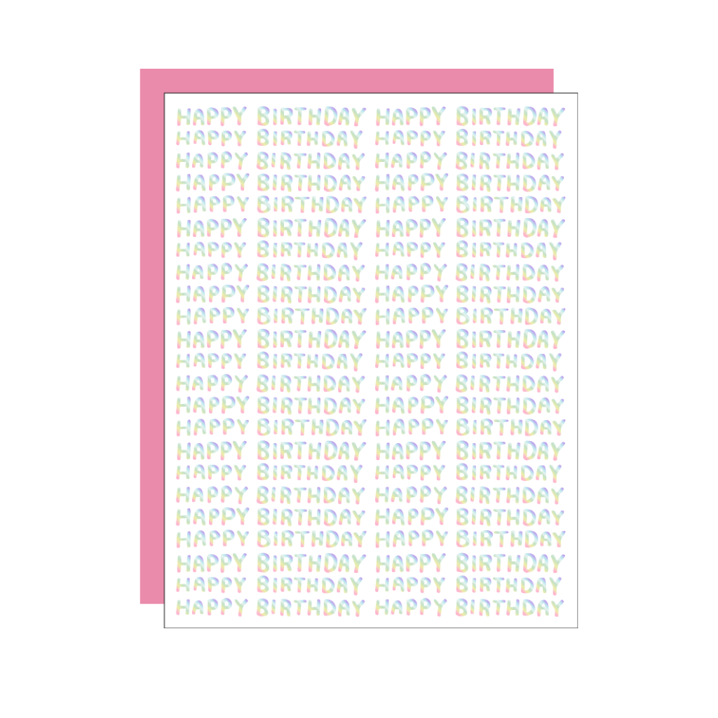 HAPPY BIRTHDAY Pattern Birthday Card Egg Press Cards - Birthday
