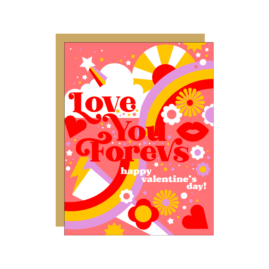 EGG CARD VALENTINE'S DAY LOVE YOU FOREVS Egg Press Cards - Love
