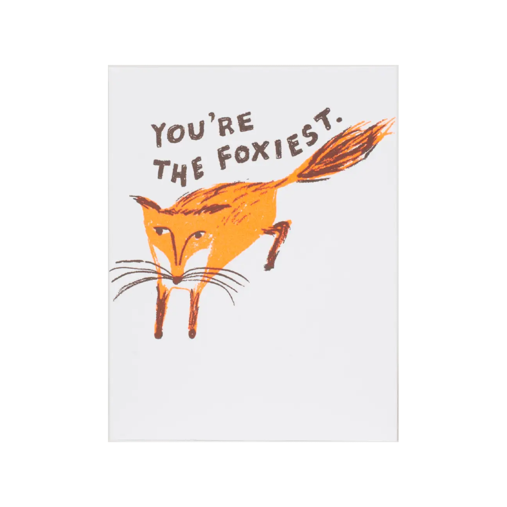 Foxiest Fox Love Card Egg Press Cards - Love