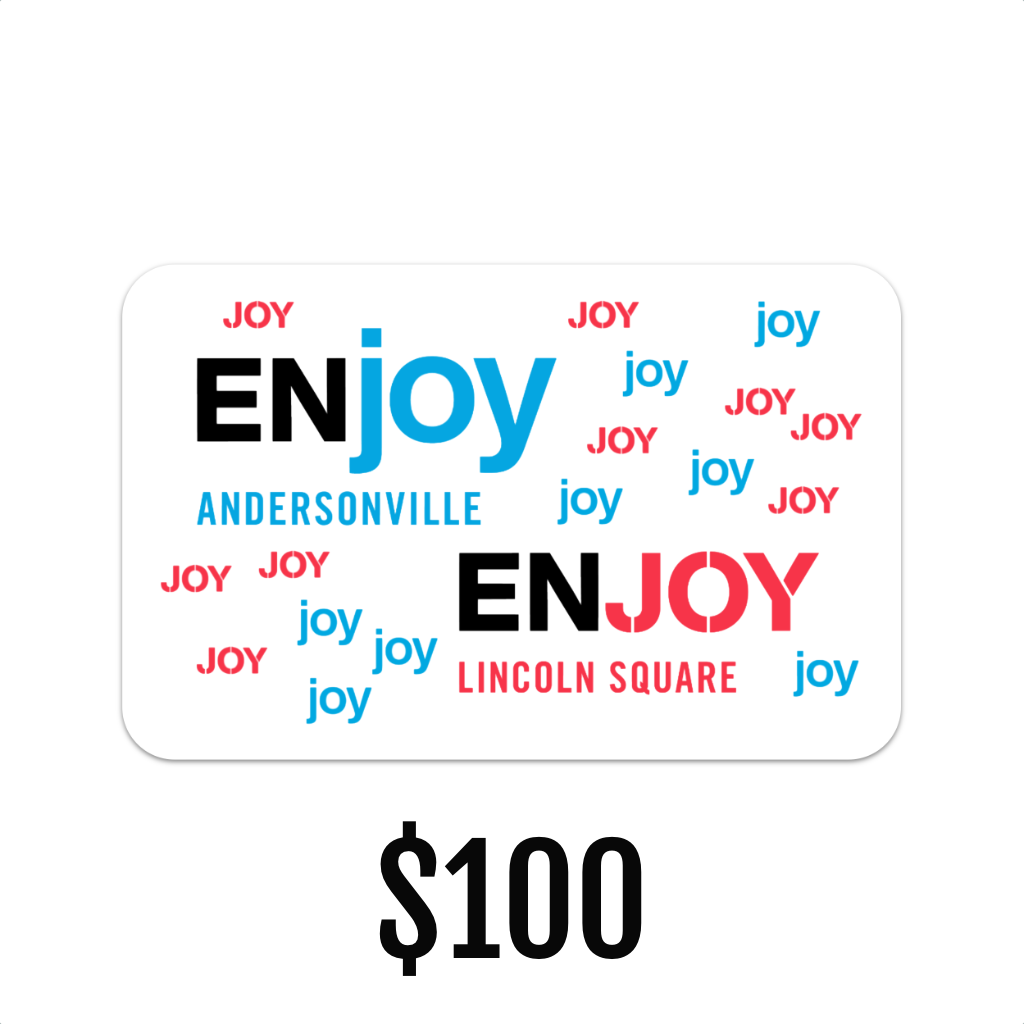 $100 GIFT CARD ENJOY, AN URBAN GENERAL STORE Chicago Gift Cards ENJOY Urban General Store Gift Cards
