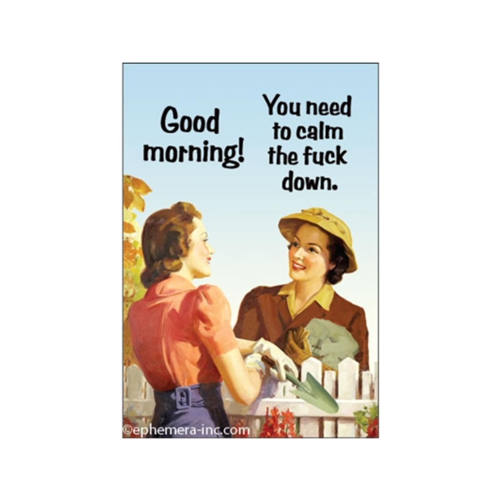 Calm The F Down Magnet from Ephemera – Urban General Store
