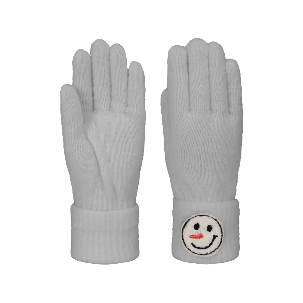Gray Snowman Icon Gloves - Adult Fashion By Mirabeau Apparel & Accessories - Winter - Adult - Gloves & Mittens