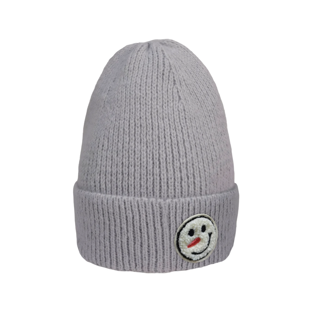 Gray Snowman Icon Beanie - Adult Fashion By Mirabeau Apparel & Accessories - Winter - Adult - Hats