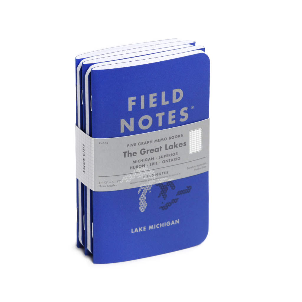 Field Notes - Great Lakes - 5 Pack - Summer 2022 Quarterly Edition Field Notes Brand Books - Blank Notebooks & Journals