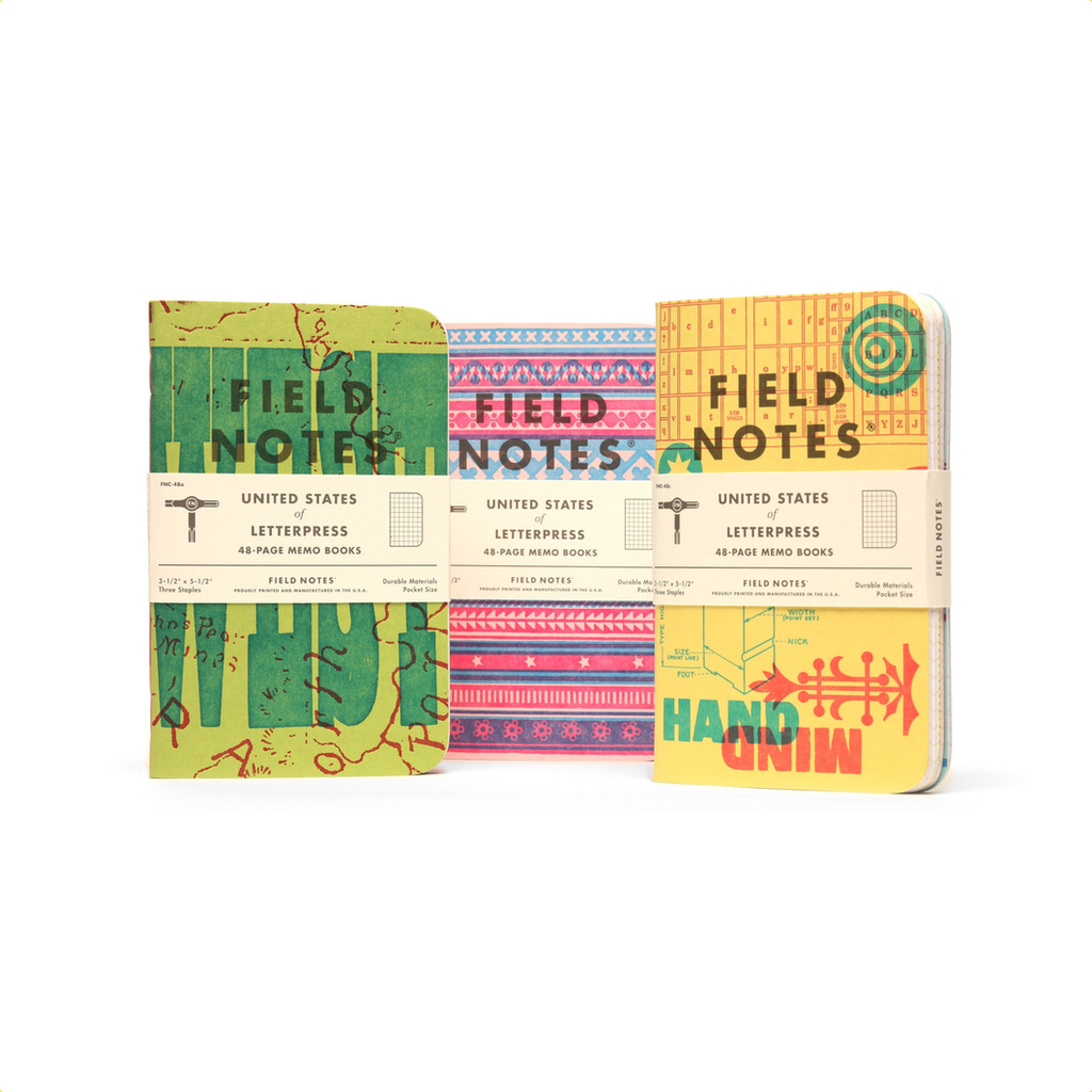 Field Notes - The United States of Letterpress - Fall 2020 Limited Edition Field Notes Brand Books - Blank Notebooks & Journals