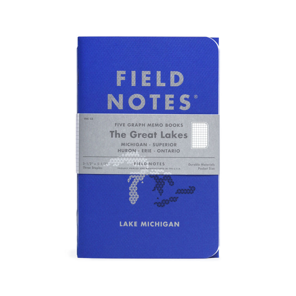 FLD FIELD NOTES GREAT LAKES 5-PACK Field Notes Brand Books - Blank Notebooks & Journals