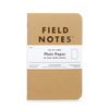 PLAIN PAPER Field Notes Original Kraft Notebook - GRAPH, RULED, PLAIN, MIXED Field Notes Brand Books - Blank Notebooks & Journals