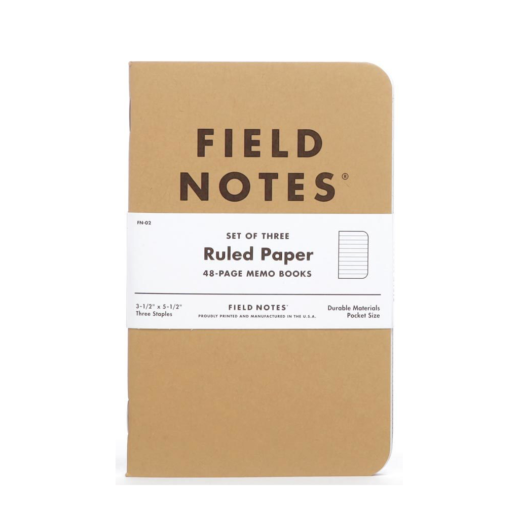 Rural Line Note Book Field Notes Original Kraft Notebook - GRAPH, RULED, PLAIN, MIXED ...