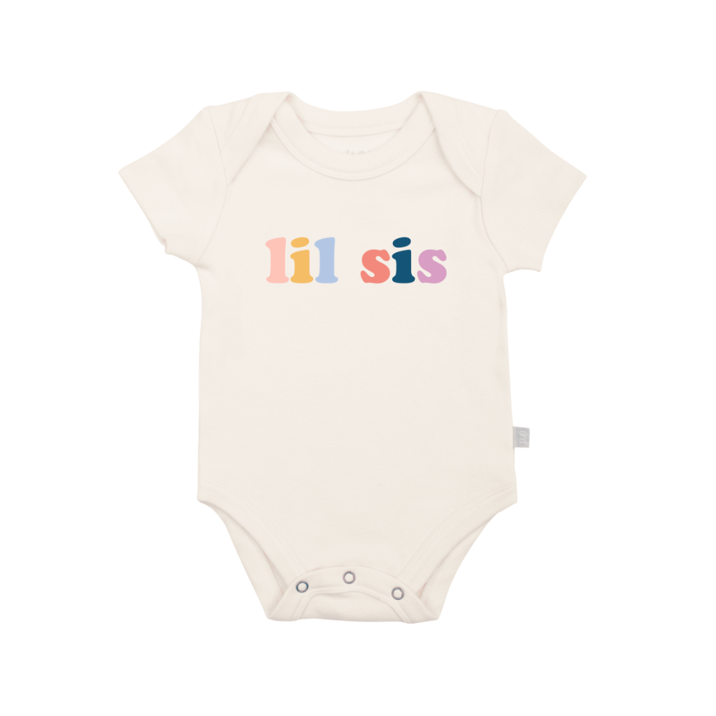 0-3 M Lil Sis Onesie Bodysuit Onesie Finn + Emma Apparel & Accessories - Clothing - Baby & Toddler - One-Pieces & Onesies