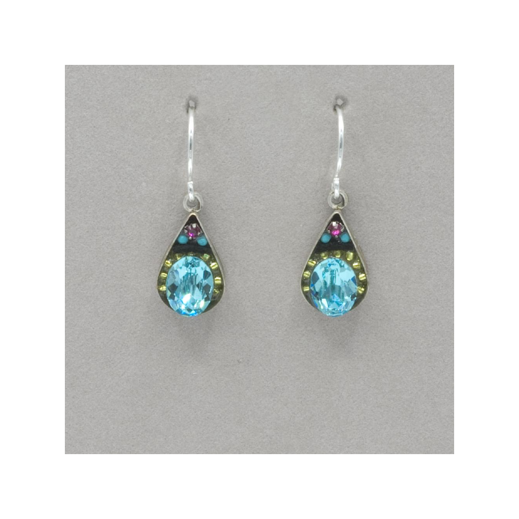 Firefly Crystal Drop Earrings - Multicolor Firefly Jewelry