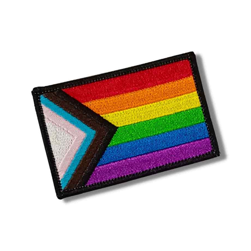 Progress Pride Flag Patch Flags For Good Apparel & Accessories - Appliques & Patches