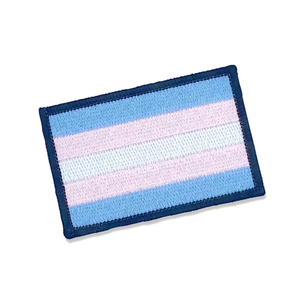 Trans Pride Flag Patch Flags For Good Apparel & Accessories - Appliques & Patches