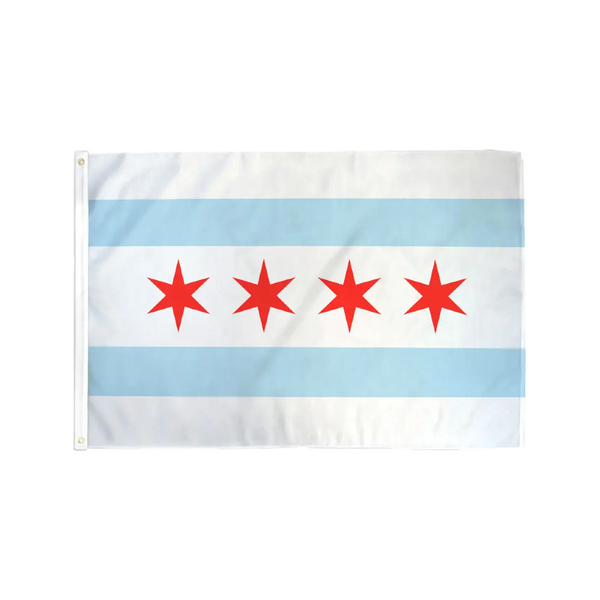 Chicago Flag Flags For Good Home - Wall & Mantle - Flags
