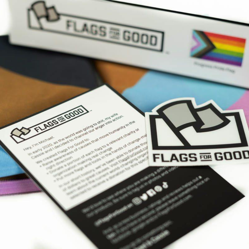 FFG FLAG PROGRESS PRIDE Flags For Good Home - Wall & Mantle - Flags