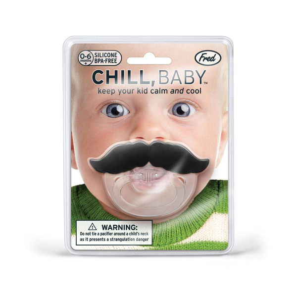 Chill Baby Mustache Pacifier Fred & Friends Baby & Toddler - Pacifiers & Teethers