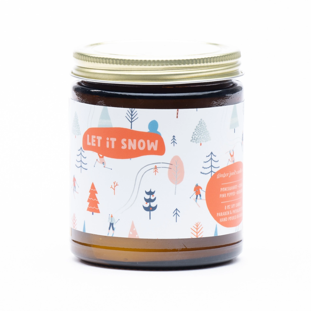 Let It Snow Candle Ginger June Candle Co. Home - Candles
