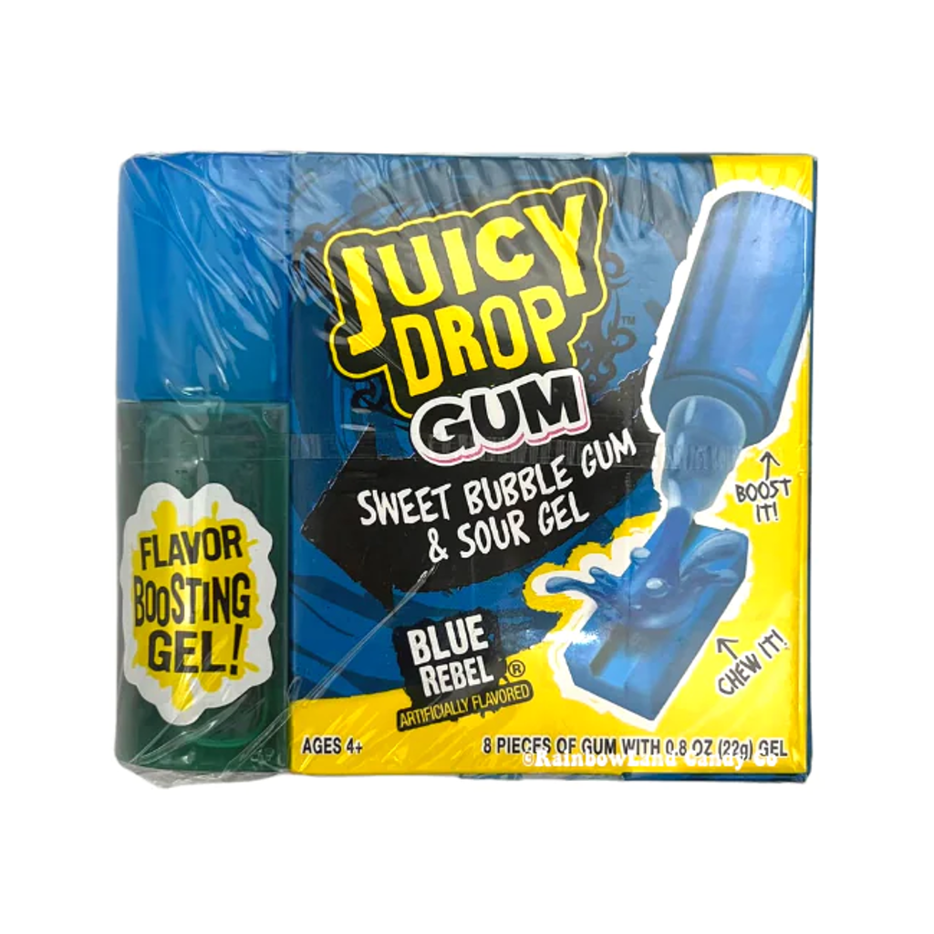 Blue Rebel Juicy Drop Gum Grandpa Joe's Candy Candy, Chocolate & Gum