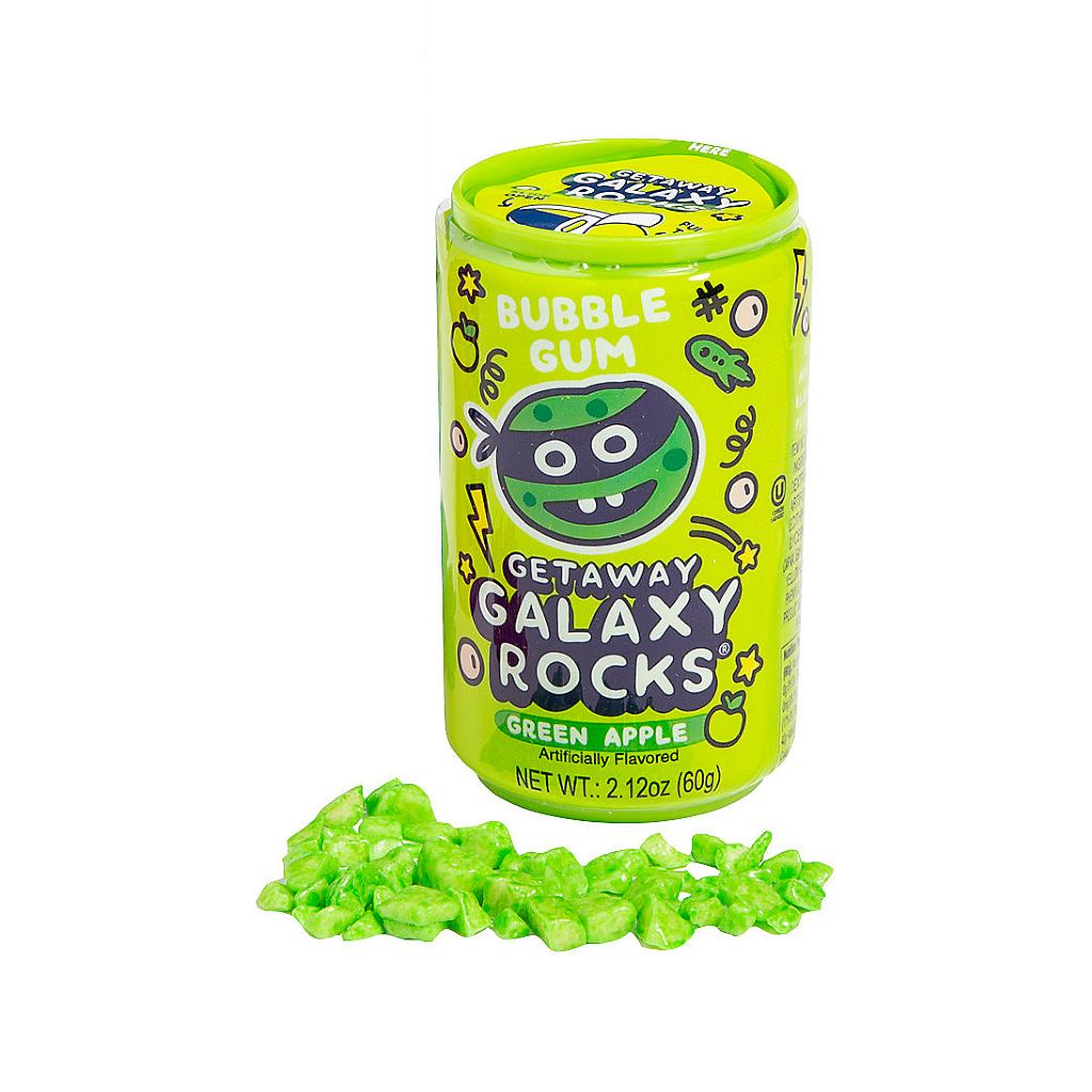 Green Apple Galaxy Rocks Gum Grandpa Joe's Candy Candy, Chocolate & Gum
