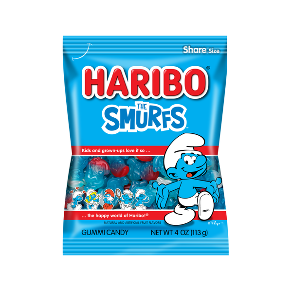 Haribo Smurfs Gummi Candy Grandpa Joe's Candy Candy, Chocolate & Gum