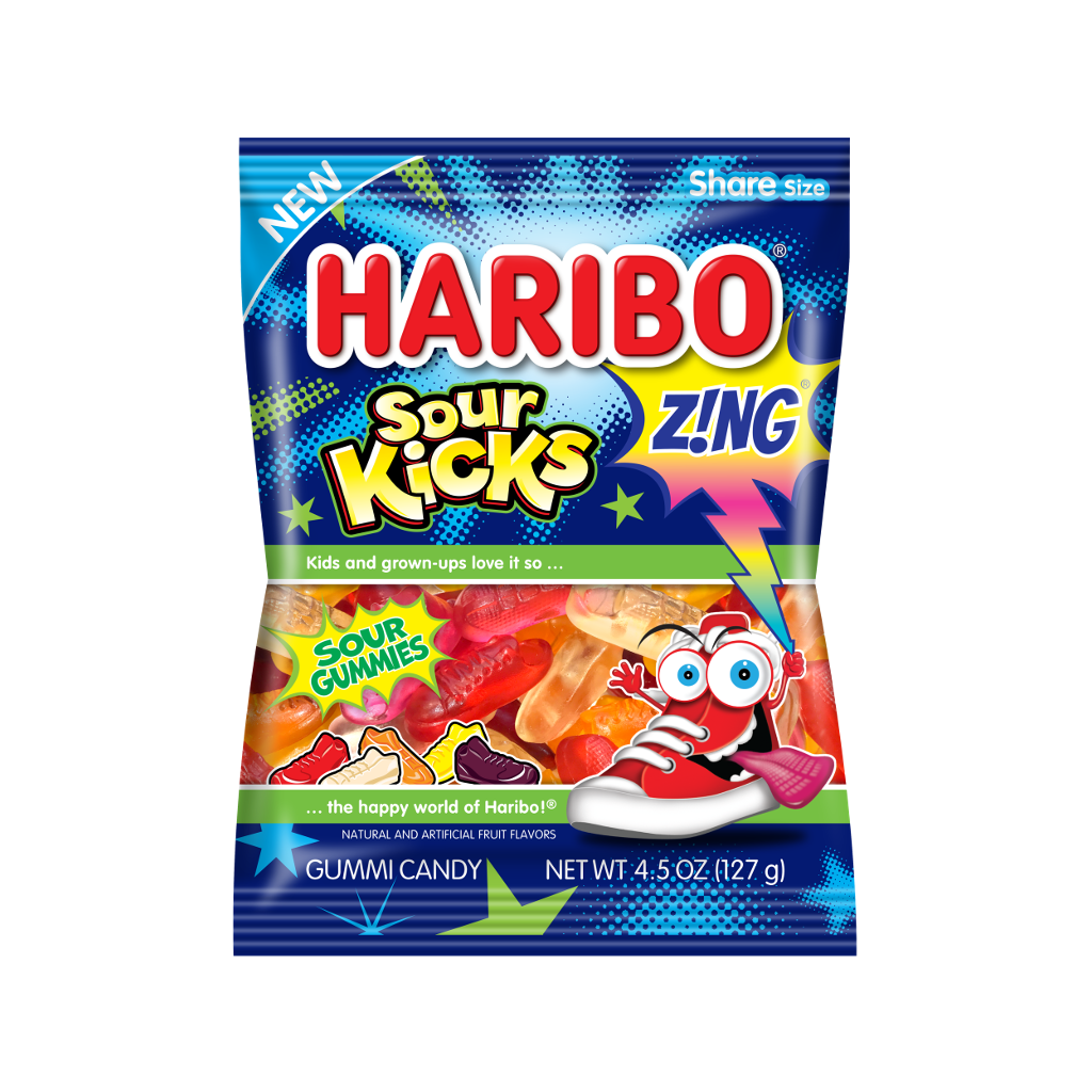 Haribo Zing Sour Kicks Grandpa Joe's Candy Candy, Chocolate & Gum