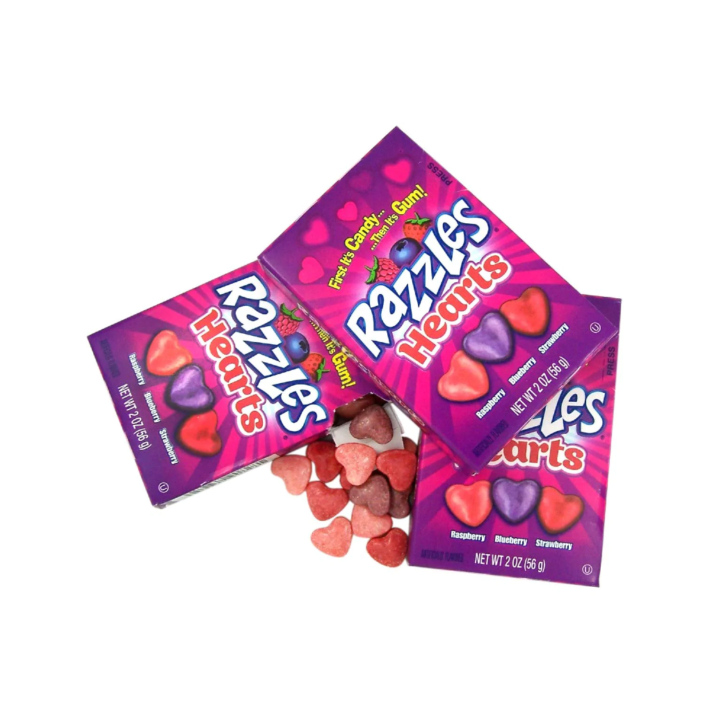 Razzles Hearts Grandpa Joe's Candy Candy, Chocolate & Gum - Holiday