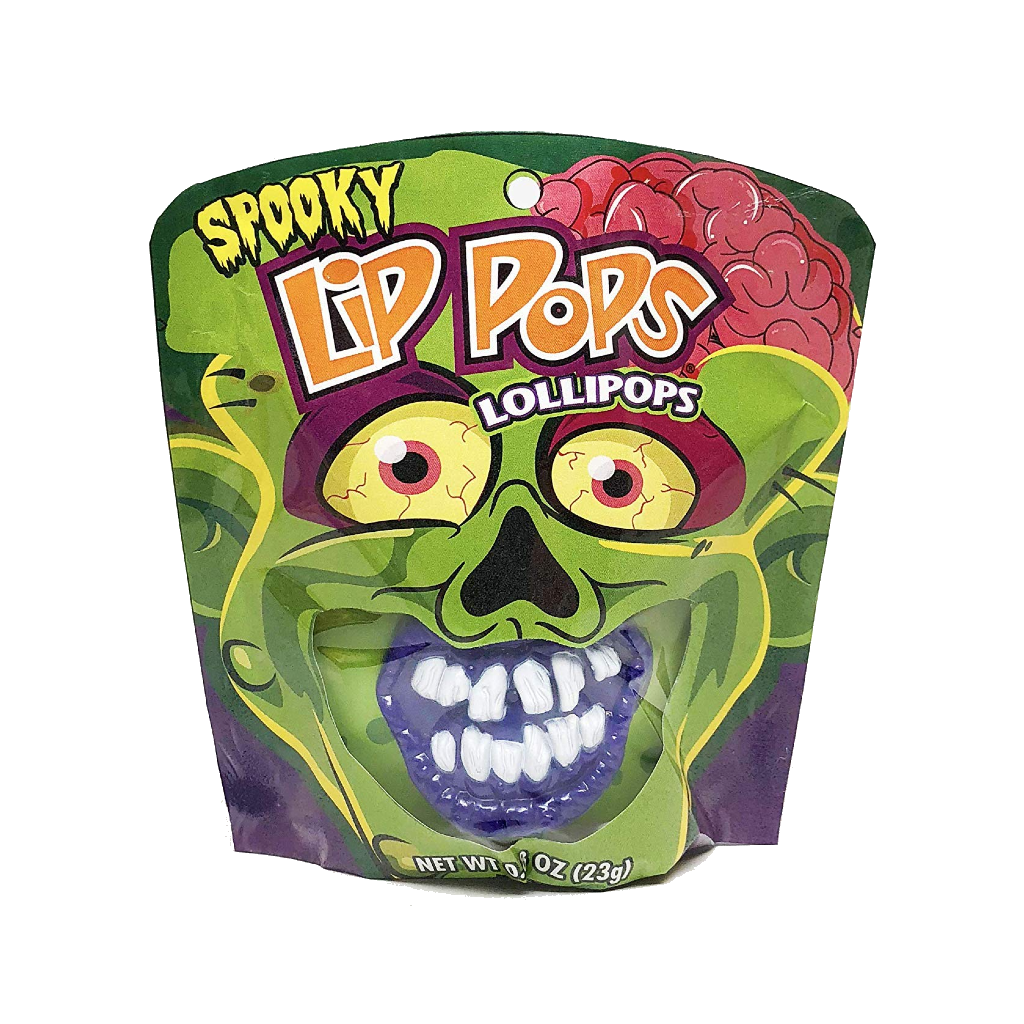 Spooky Lip Pops - Assorted Grandpa Joe's Candy Candy, Chocolate & Gum - Holiday