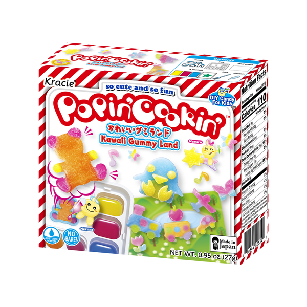 Kracie Popin' Cookin' Diy Japanese Candy Kit, Kawaii Gummy Land , 27g 