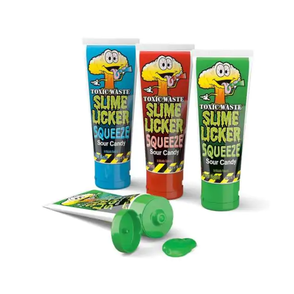 Toxic Waste Slime Licker Sour Squeeze Candy Grandpa Joe's Candy Candy, Chocolate & Gum