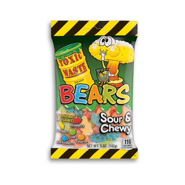 Toxic Waste Sour Chewy Bears Candy Grandpa Joe's Candy Candy, Chocolate & Gum