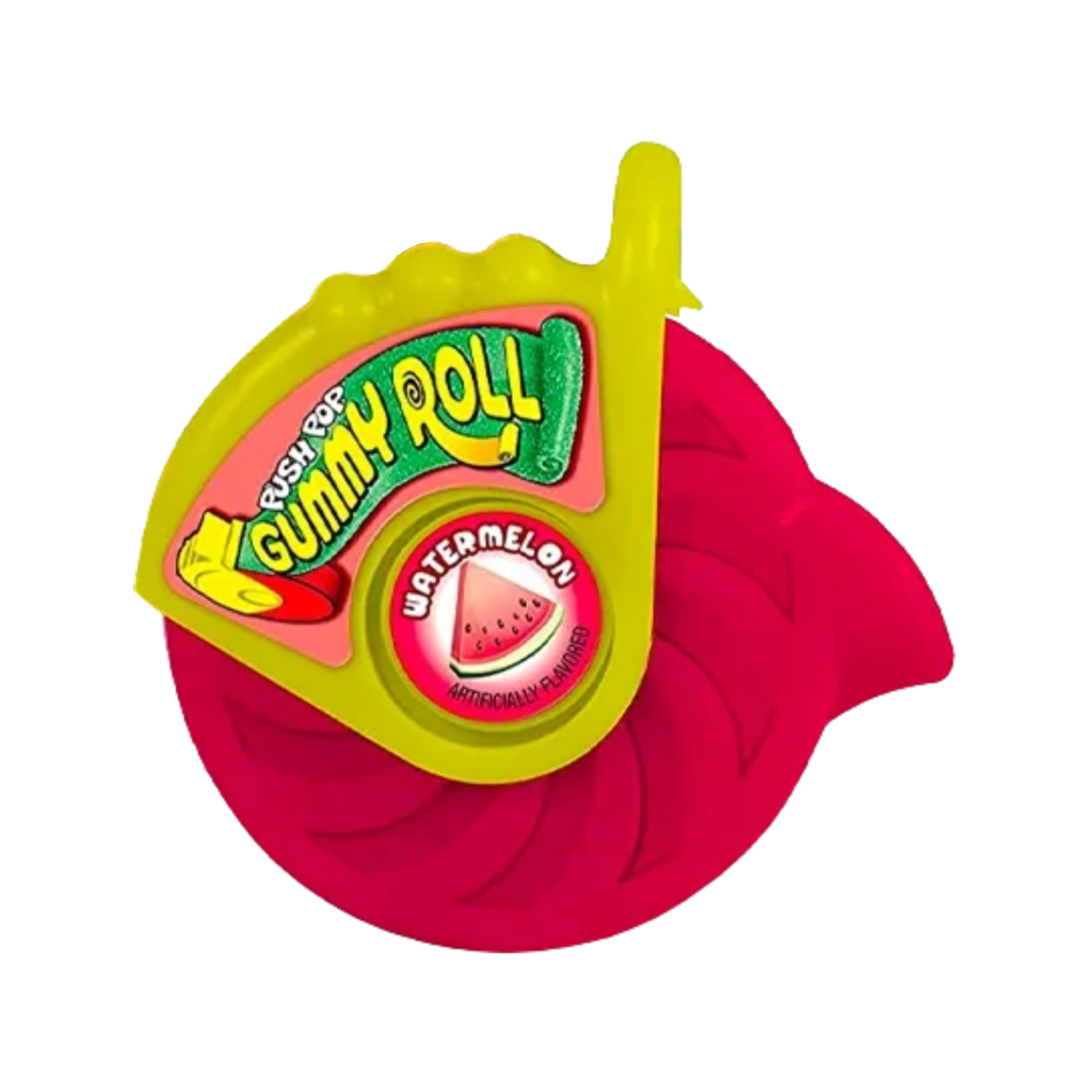 WATERMELON Push Pop Gummy Roll Grandpa Joe's Candy Candy, Chocolate & Gum