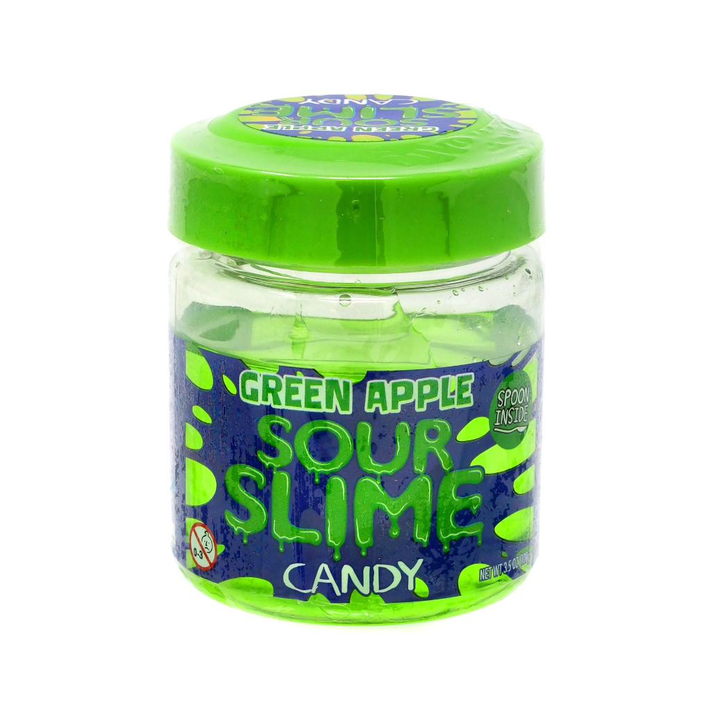GREEN APPLE Sour Slime Candy Grandpa Joe's Candy Candy & Gum